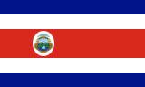 Costa Rica flag large