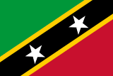 Saint Kitts And Nevis flag large