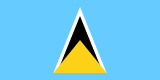 Saint Lucia flag large
