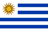 Uruguay flag large